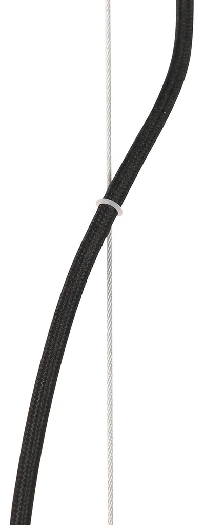 Art Deco hanglamp goud met glas opaal 3-lichts - Flore