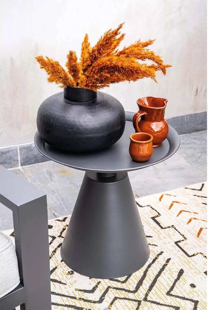 Garden Impressions Tepa bijzettafel Ø50xH48 cm - donker grijs
