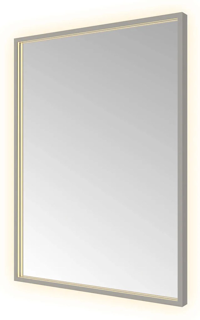 Hotbath &More Square rechthoekige spiegel 60x80cm geborsteld gunmetal PVD