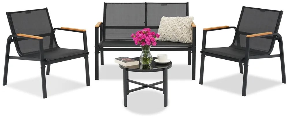 Moreno Garden Point tuinset zwart