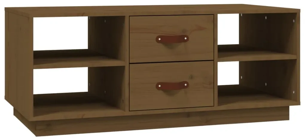 vidaXL Salontafel 100x50x41 cm massief grenenhout honingbruin