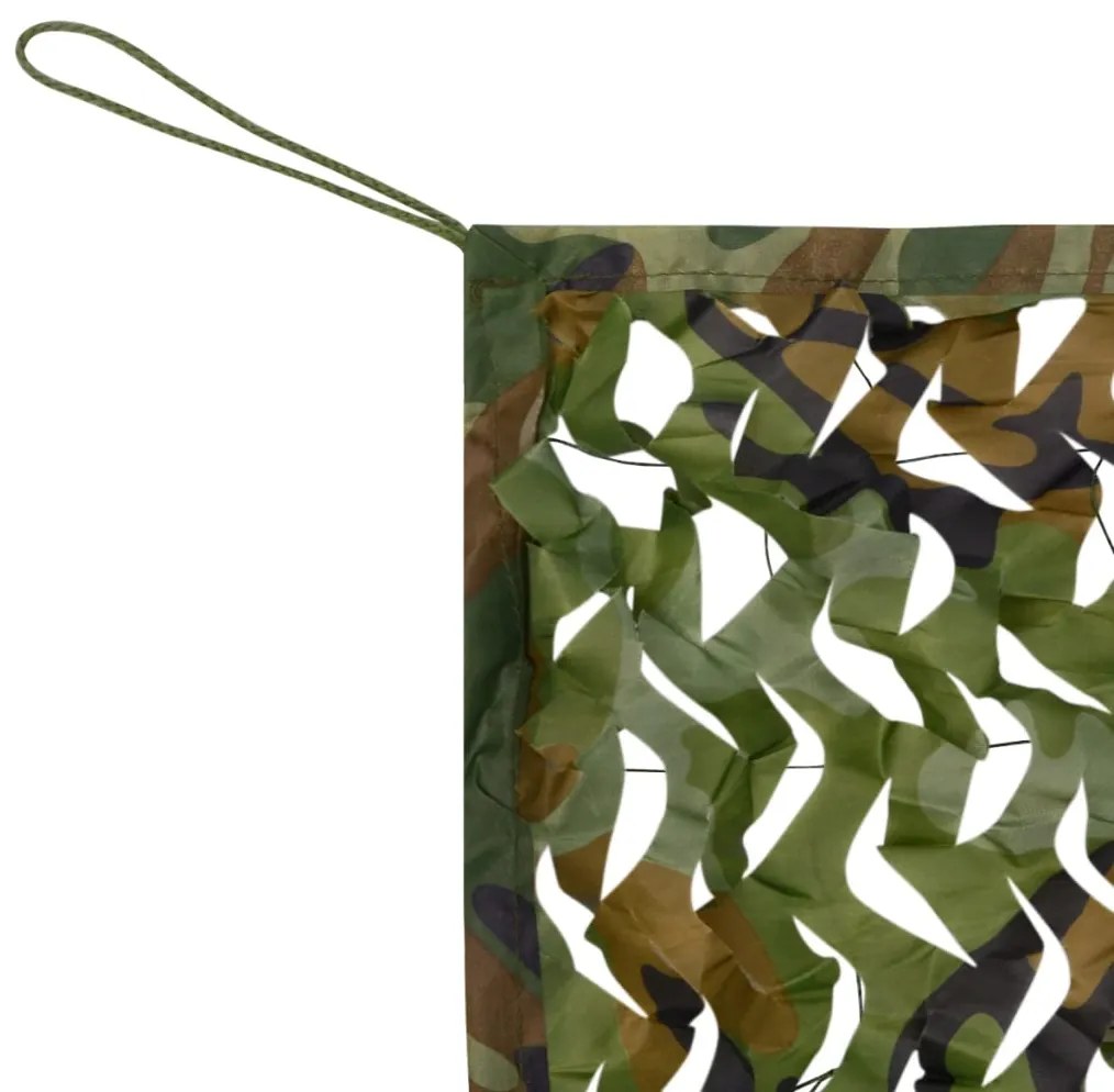 vidaXL Camouflagenet met opbergtas 6x8 m