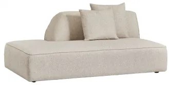 Linker Divan Voor Modulaire Gestoffeerde Bank Cardea Crèmebeige Boucléstof - Sklum