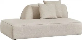 Linker Divanmodule Voor Gestoffeerde Modulaire Bank Cardea Bouclé Crèmebeige - Sklum