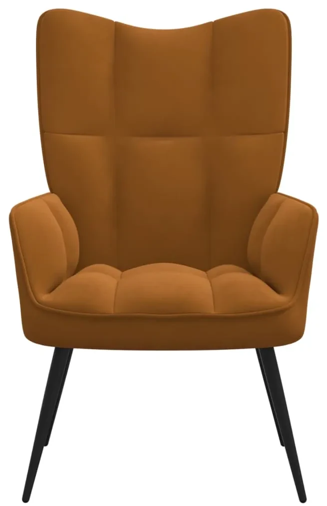 vidaXL Relaxstoel fluweel bruin