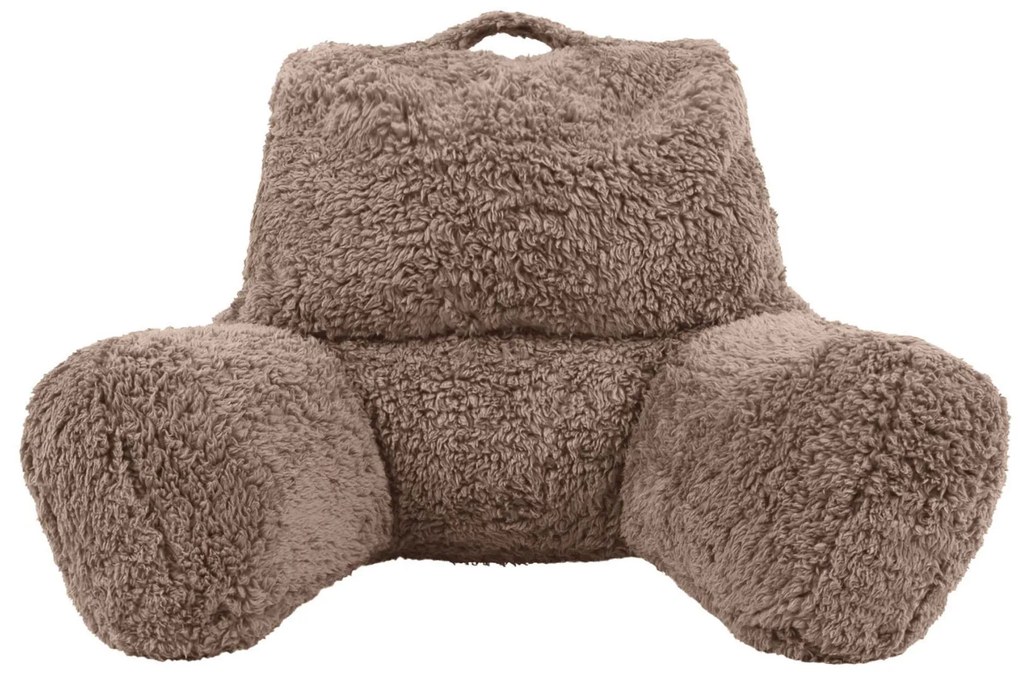 Teddy Fleece Chill Kussen - Mocha