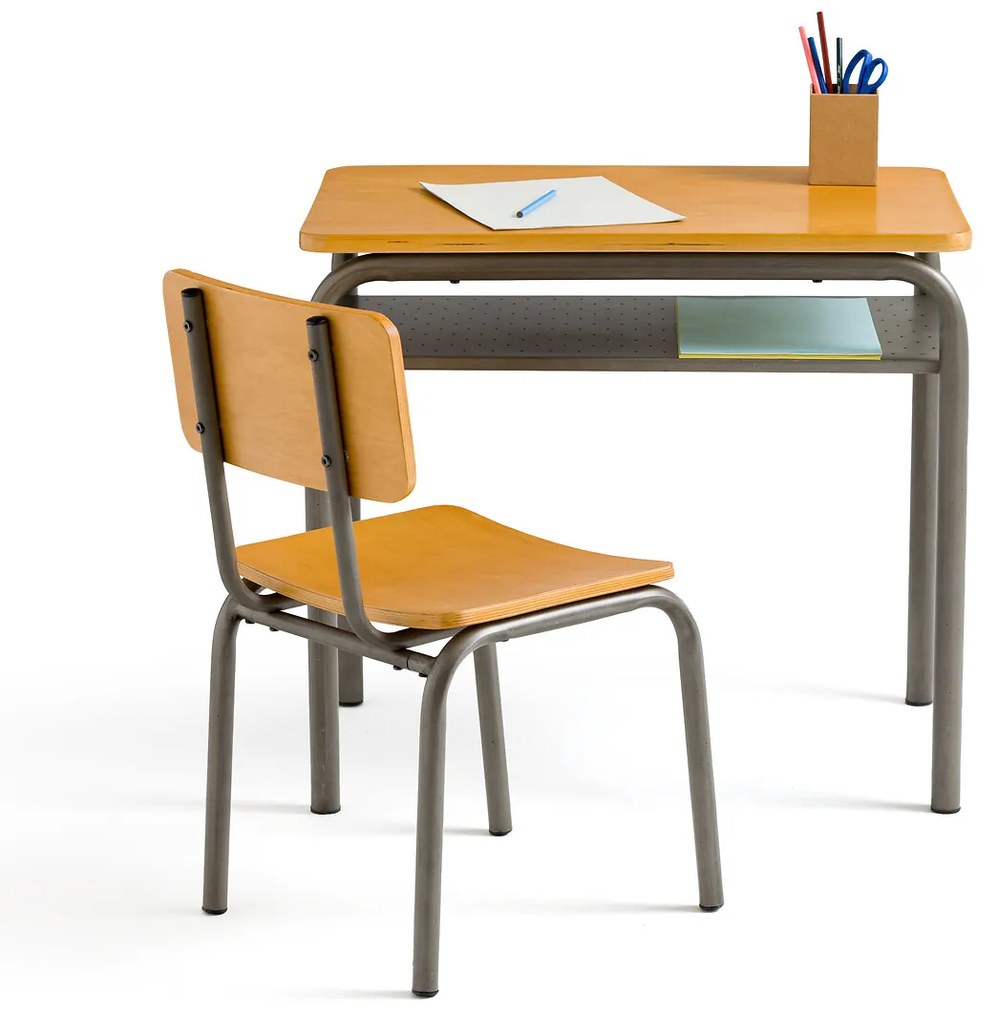 Bureau en stoel in vintage school stijl Buton
