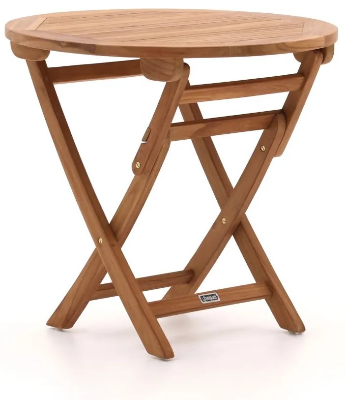 Inklapbare tafel Sunyard | Rond  | Tuintafel Teakhout | Ø80cm | 2 personen | Kees Smit Tuinmeubelen