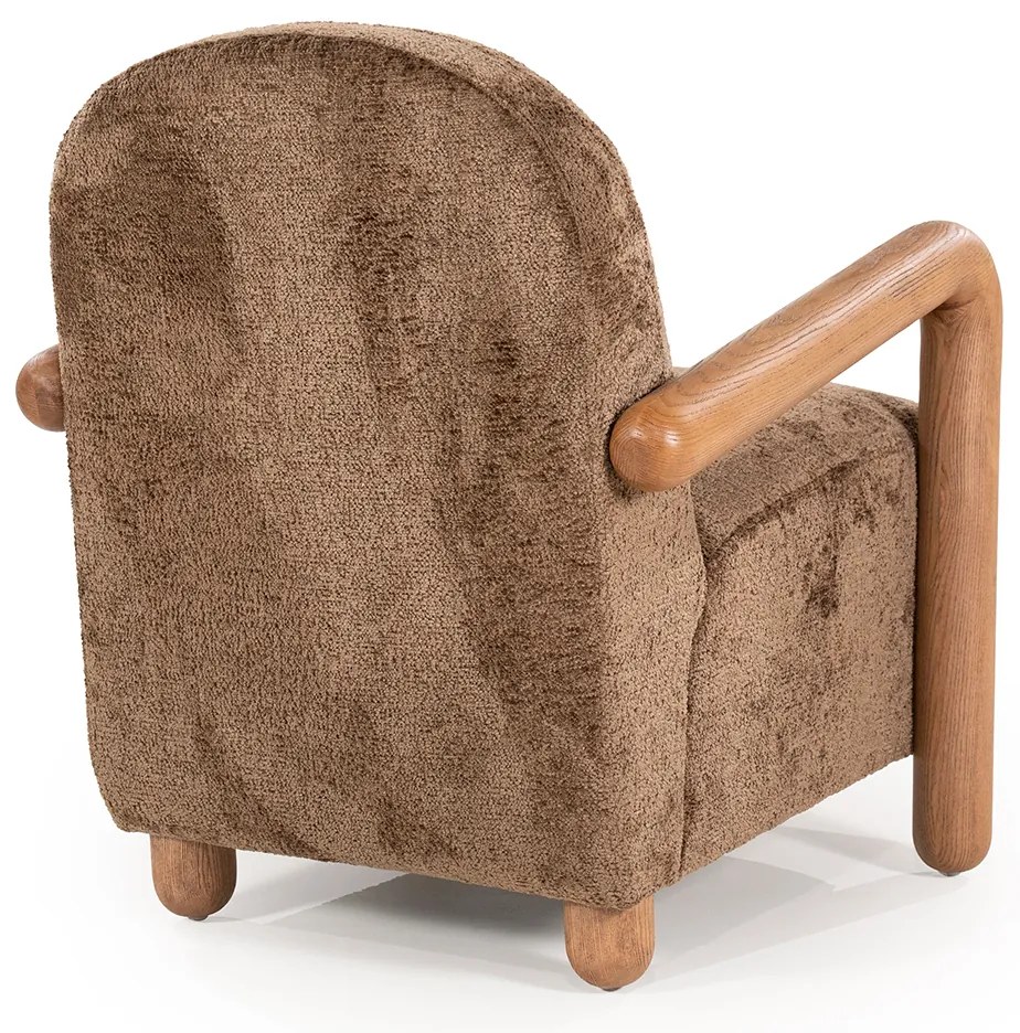 By-Boo Retrova Fauteuil Met Hout Bruin