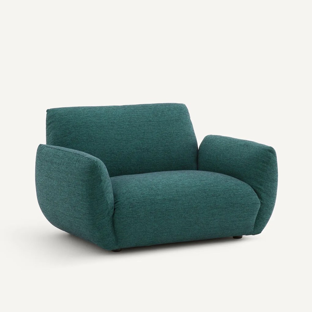 Fauteuil in canvas stof, Spogano