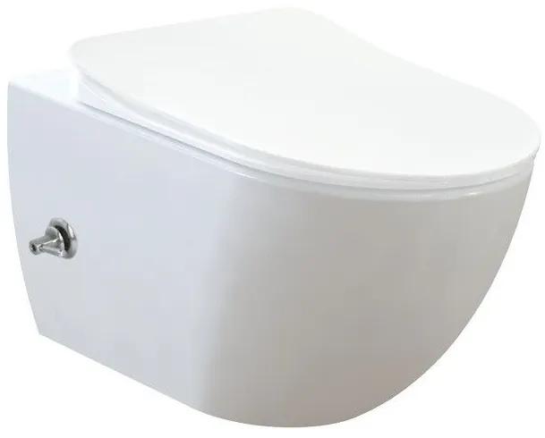 SaniGoods Bidet toilet met warm en koudwater sproeier randloos zonder zitting