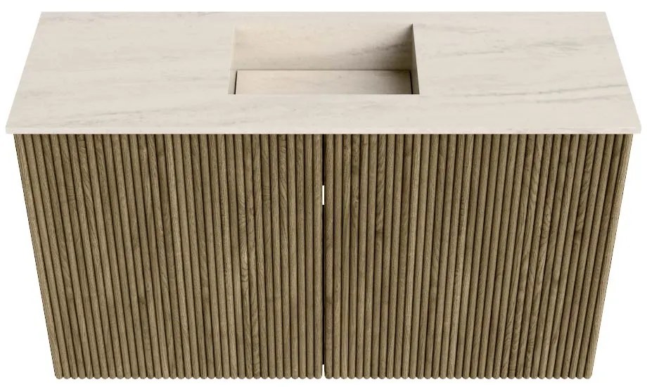 Mondiaz Joya DLux 70cm toiletmeubel dusk met wastafel faye midden 1 kraangat meli