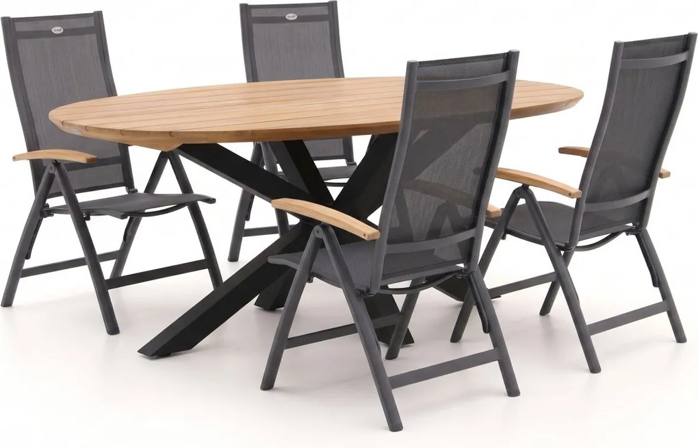 Diningset Hartman  | 4 personen | Tuinset teakhout | 5-delig | Kees Smit Tuinmeubelen