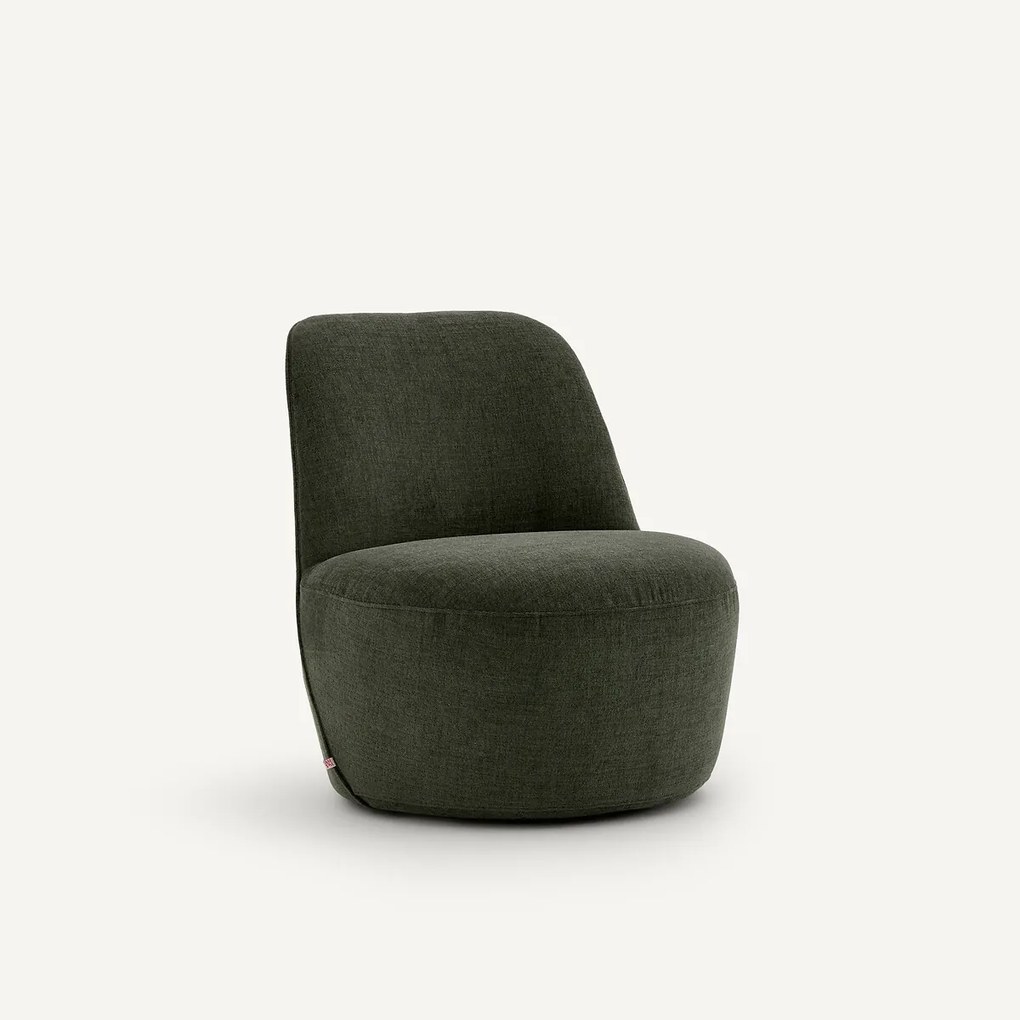 Draaibare fauteuil, in polyester, ROSEBURY, ontwerp Emmanuel Gallina