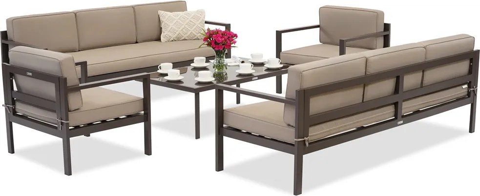 Porto Coffee 8 bronzen Garden Point luxe tuinset