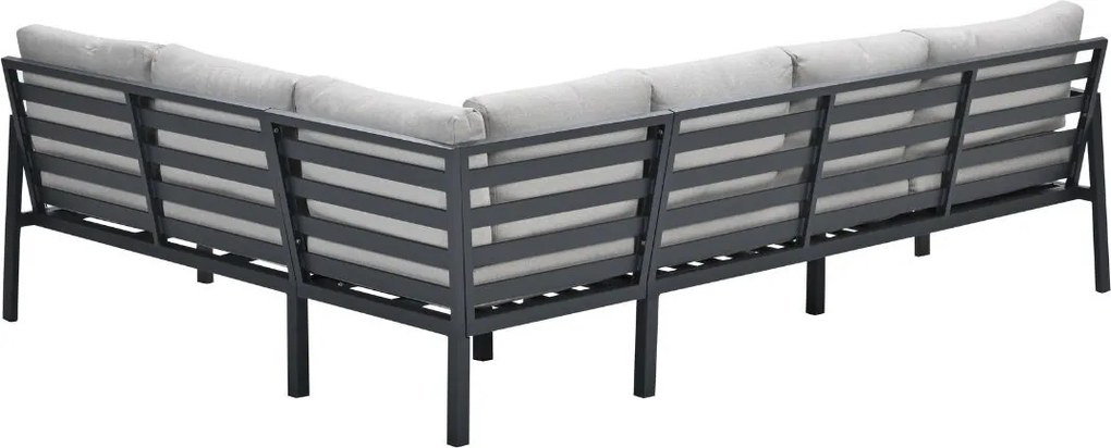 Garden Impressions Denver loungeset 4-delig rechts – donker grijs