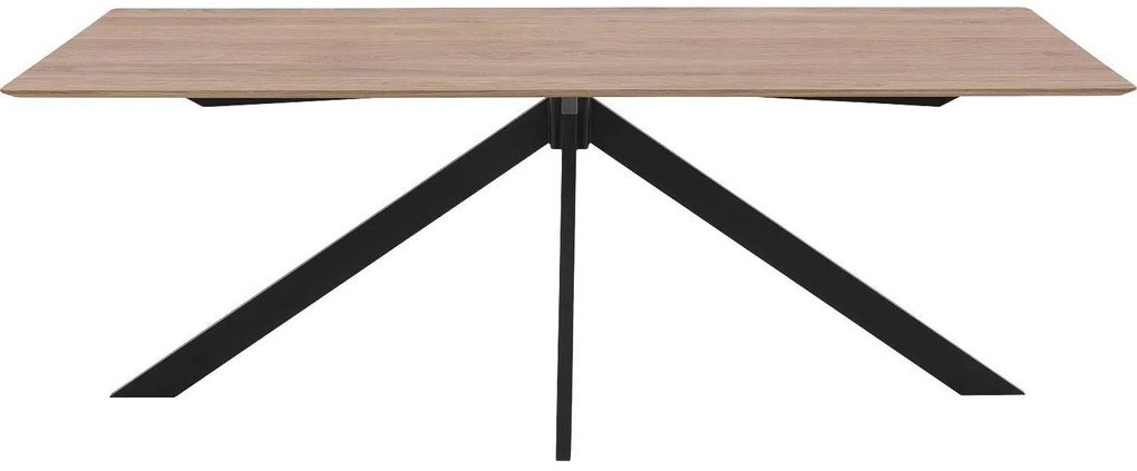 Goossens Excellent Eettafel Ferris Piramide Poot, Rechthoekig 200 x 100 cm