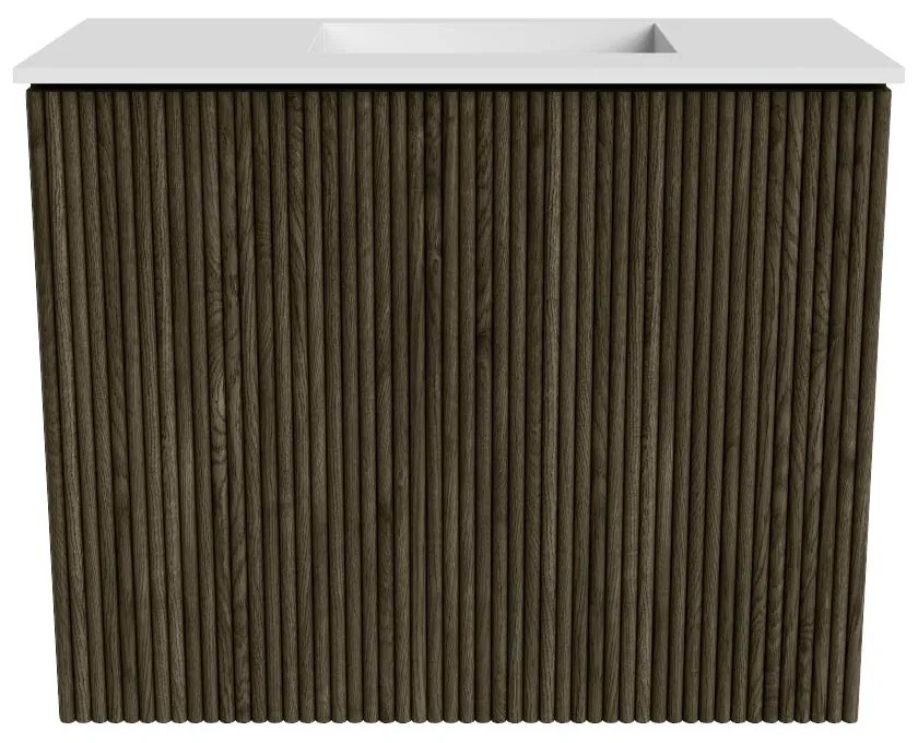 Mondiaz Joya 50cm toiletmeubel shadow met wastafel faye rechts zonder kraangat talc