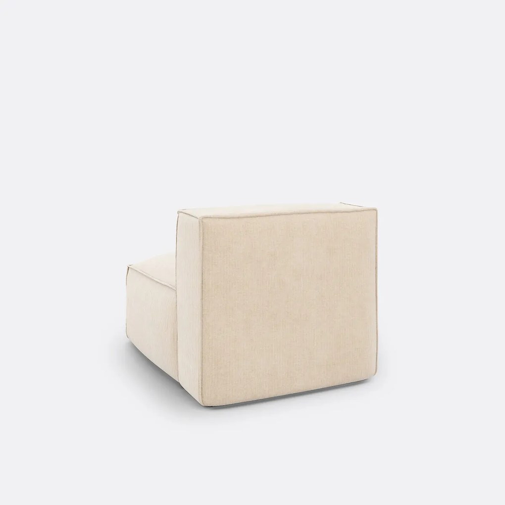Modulaire fauteuil in vintage ribfluweel, Seven
