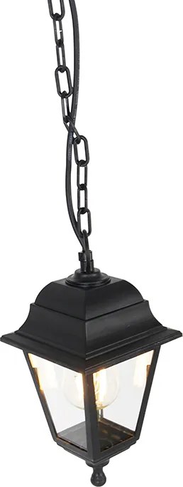 Klassieke buiten hanglamp zwart IP44 - Capital
