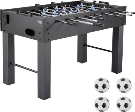 VEVOR Standaardformaat Tafelvoetbaltafel (1372 x 737 x 878 mm), Indoor Tafelvoetbaltafel voor Thuis, Familie en Speelkamer, Duurzame Set, Inclusief 4 Ballen &amp; Scorekeeper &amp; 2 Bekerhouders