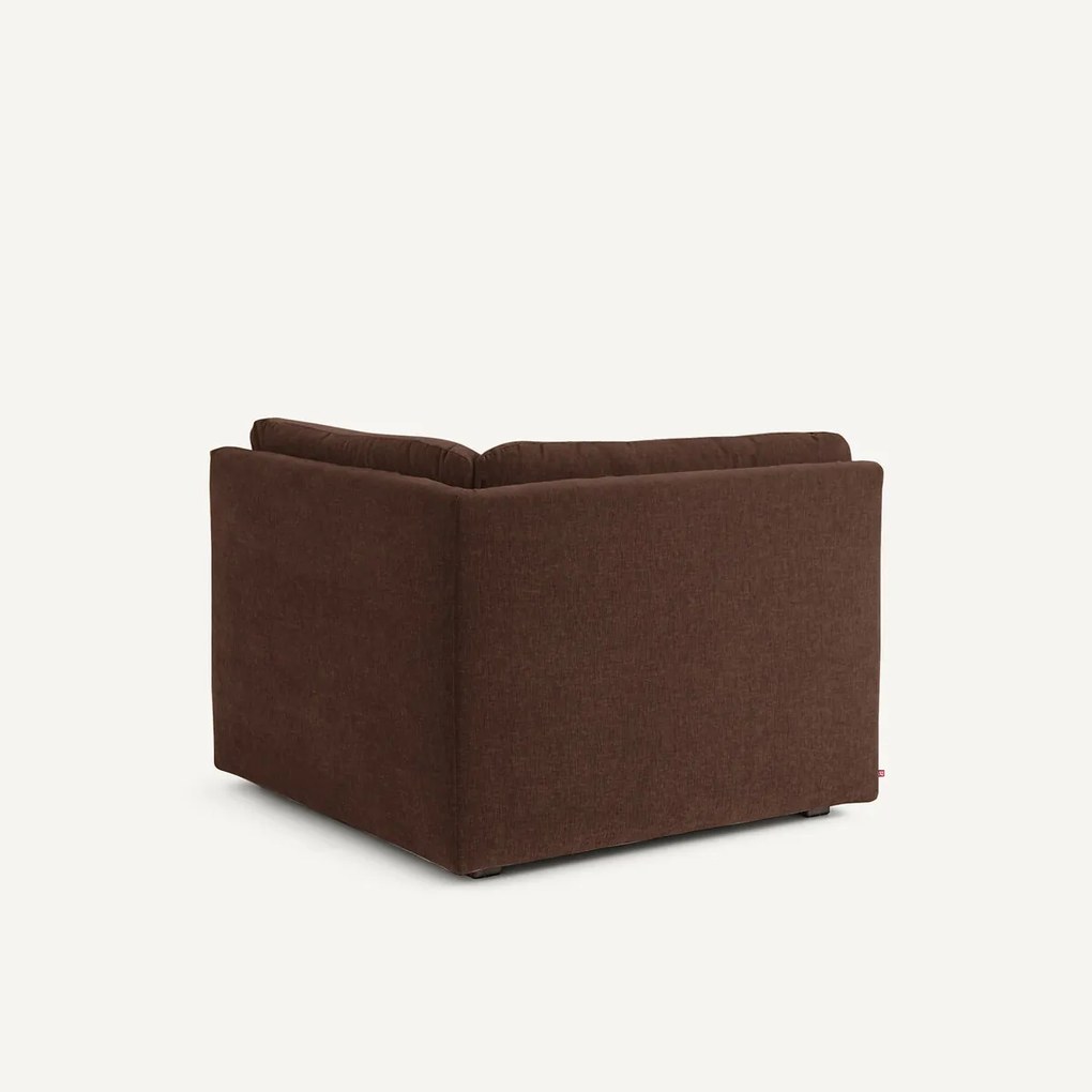 Modulaire 90° hoek in chenille fluweel, GIULIANO