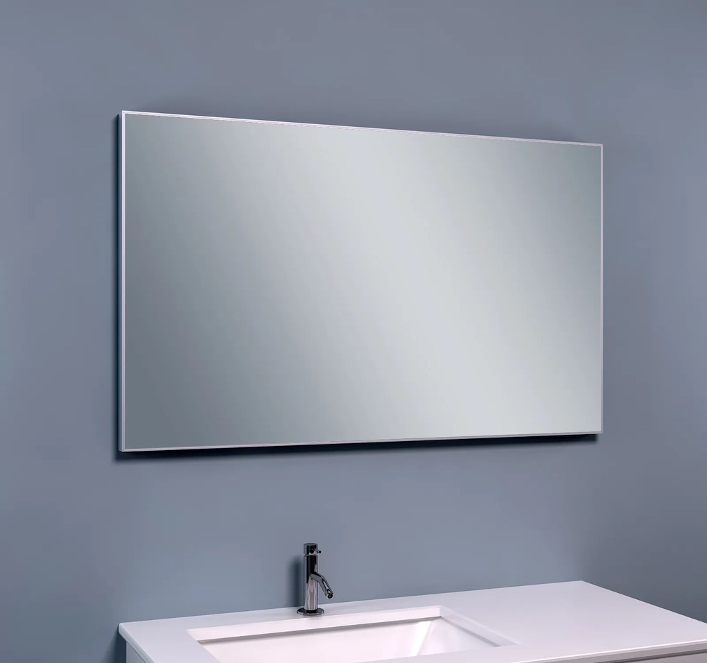 Mueller Lida spiegel met aluminium omlijsting 100x60cm