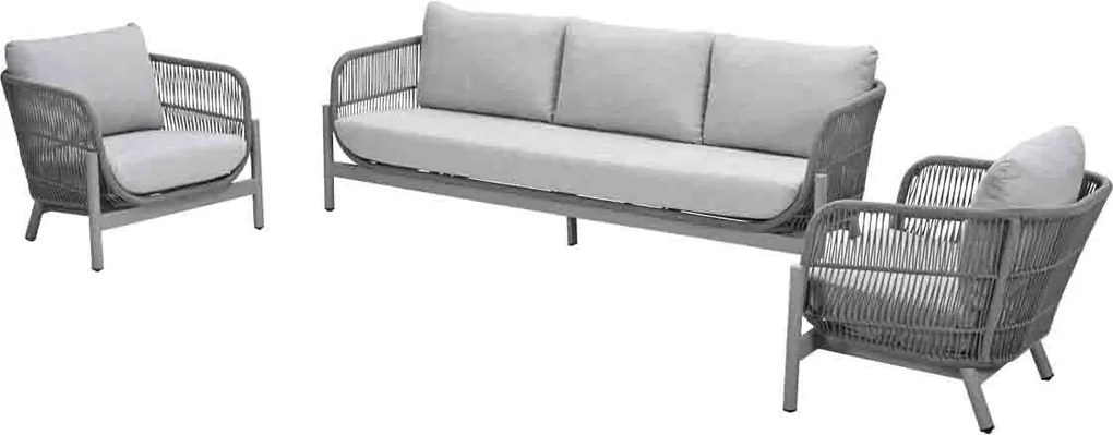 Garden Impressions Luzia loungeset 3-delig - taupe - grey sand