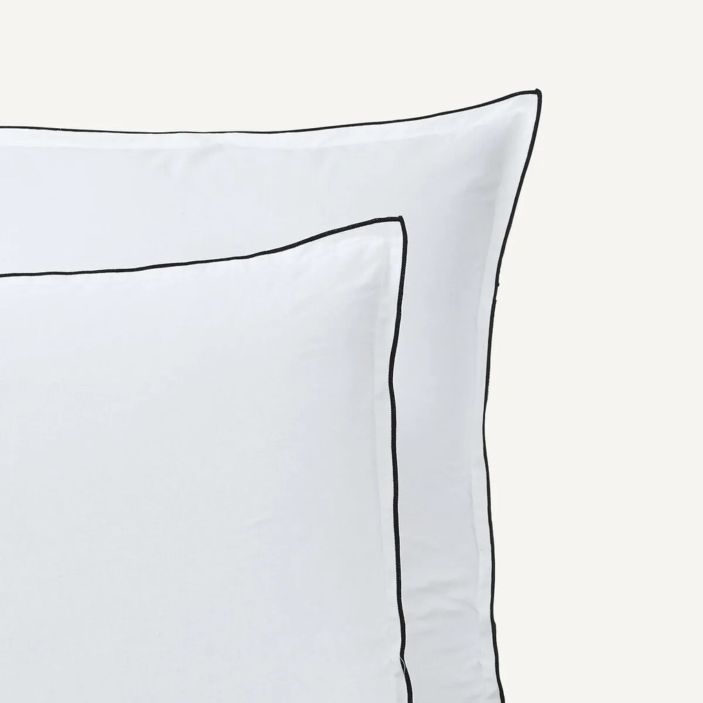 Kussensloop in gewassen voilekatoen, Gypse