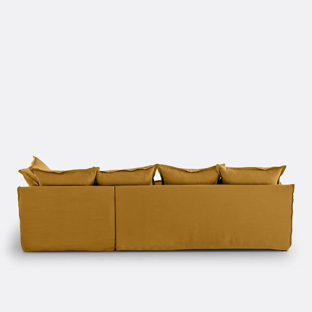 Hoes in linnen voor hoekbank Odna