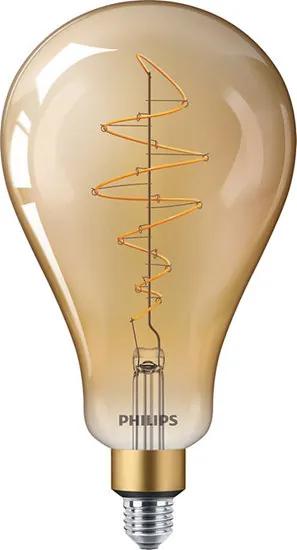 Philips Giant E27 LED Lamp 6,5-40W A160 Goud, Extra Warm Wit Dimbaar