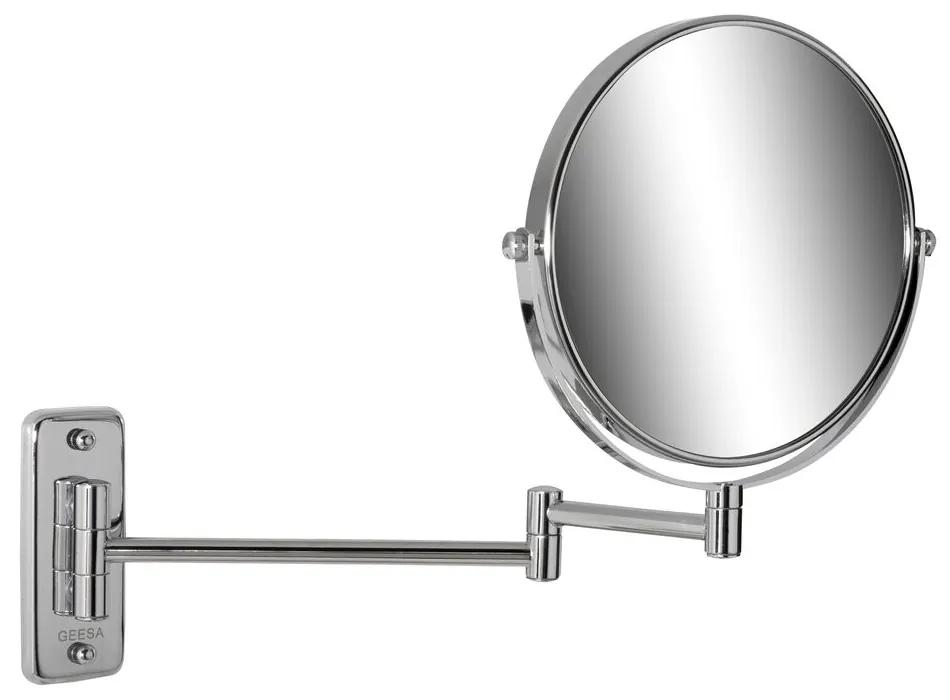 Geesa Mirror scheerspiegel 2-armig 5x vergrotend ø 200 mm chroom