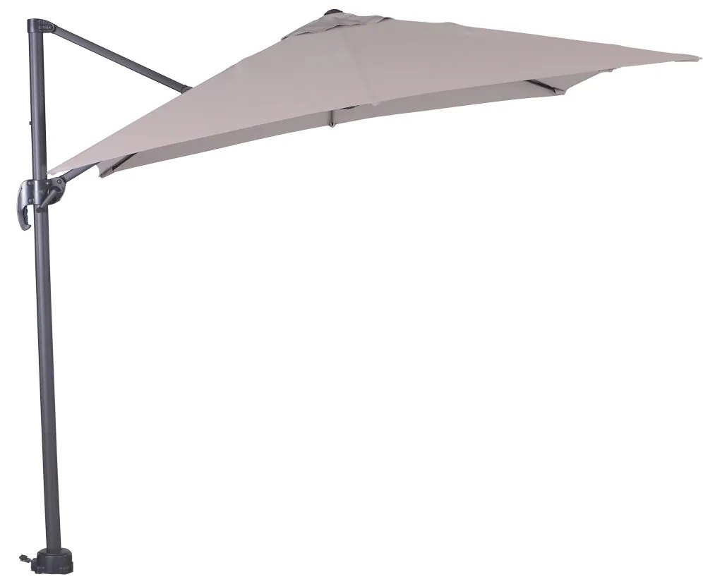 Garden Impressions Hawaii zweefparasol S 250x250 - donker grijs - zand