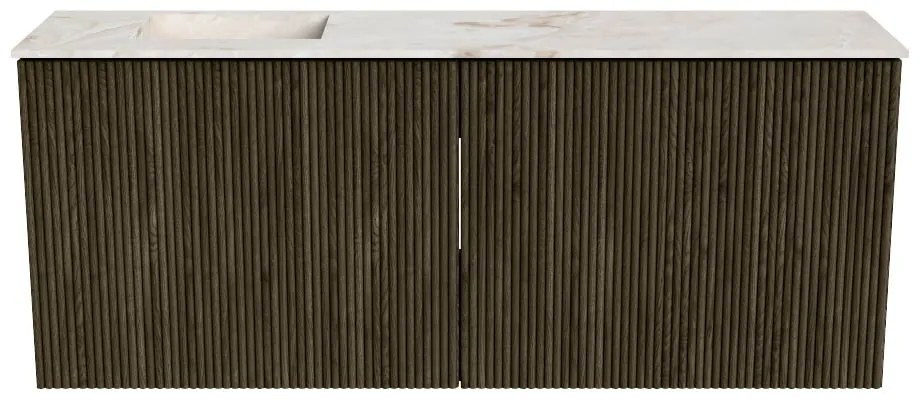 Mondiaz Joya DLux 100cm toiletmeubel shadow met wastafel faye links zonder kraangat frappe