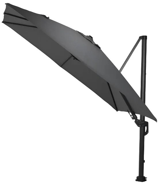 Hawaii zweefparasol Deluxe 300 x 300 cm. - Donkergrijs OP=OP