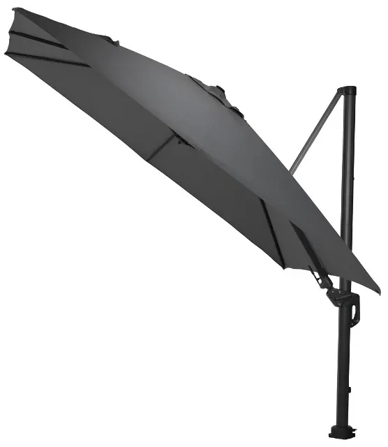Hawaii zweefparasol Deluxe 300 x 300 cm. - Donkergrijs