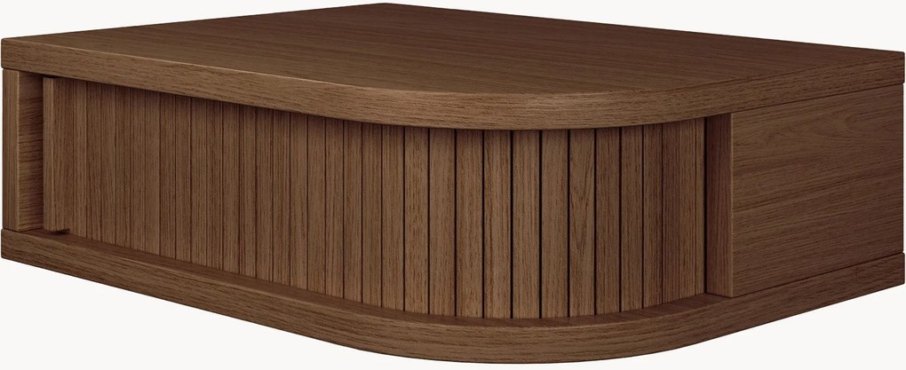 Houten wandnachtkastje Farsta Tambour met lade