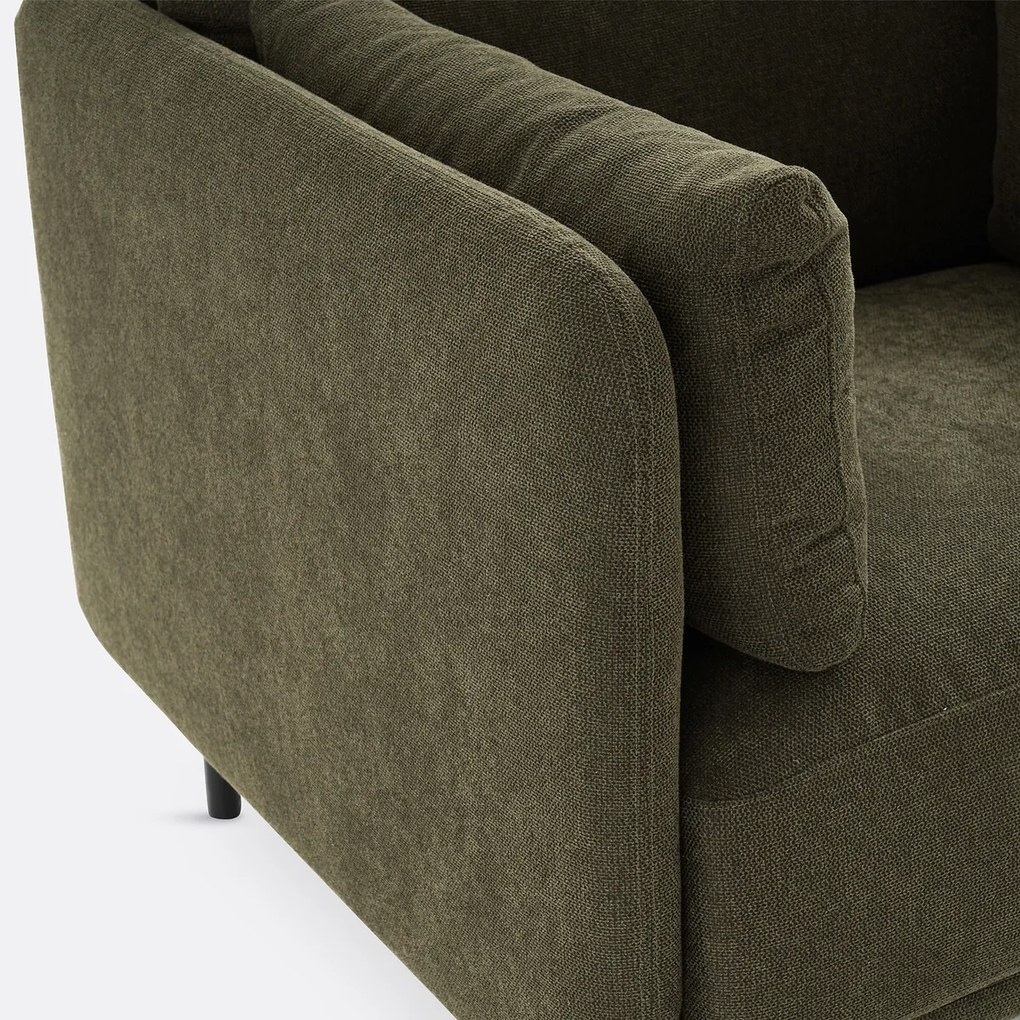 Fauteuil, stof met structuur, Victor