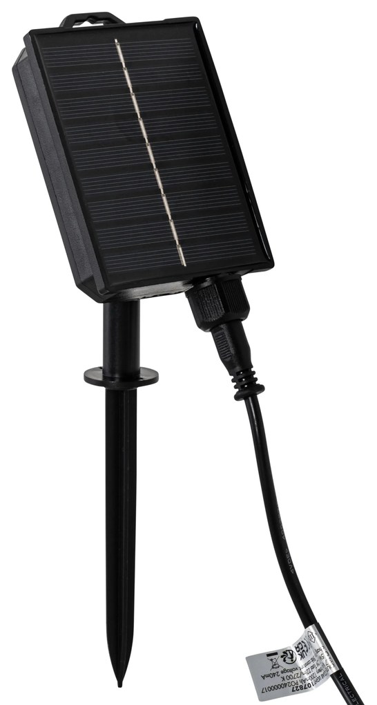 Buiten vloerlamp zwart incl. LED oplaadbaar en solar - Barry Design IP65 Buitenverlichting