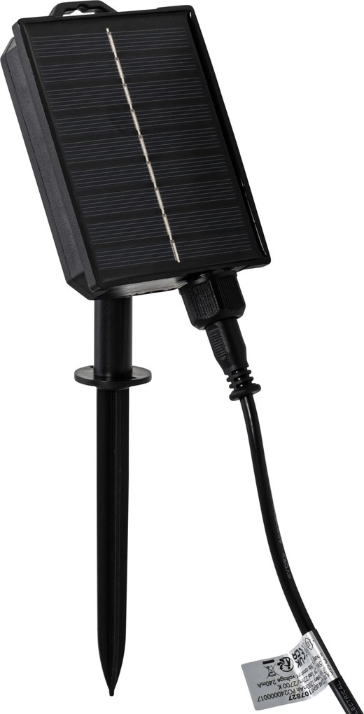 Buiten vloerlamp zwart incl. LED oplaadbaar en solar - Barry