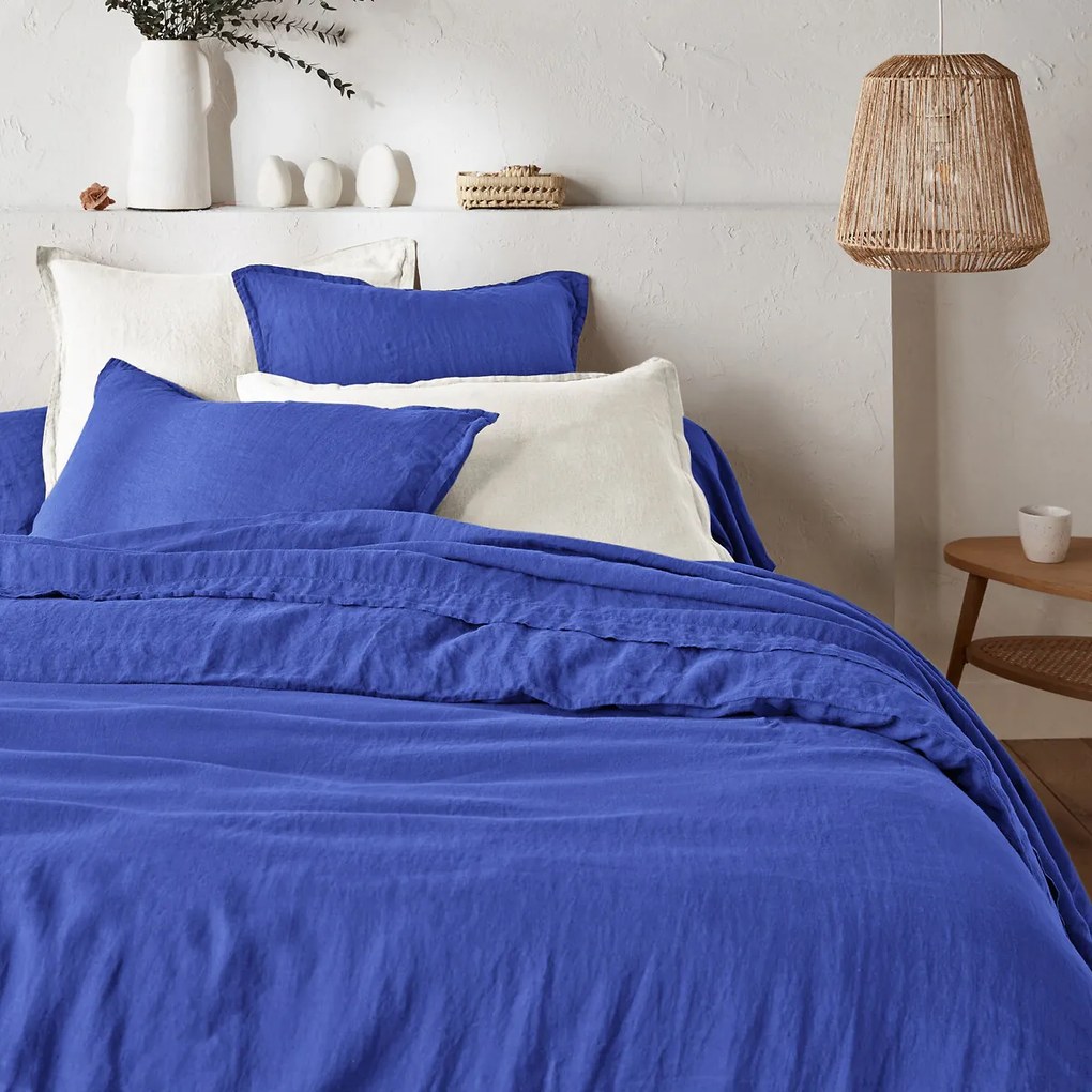 Dekbedovertrek in gewassen linnen, Linot