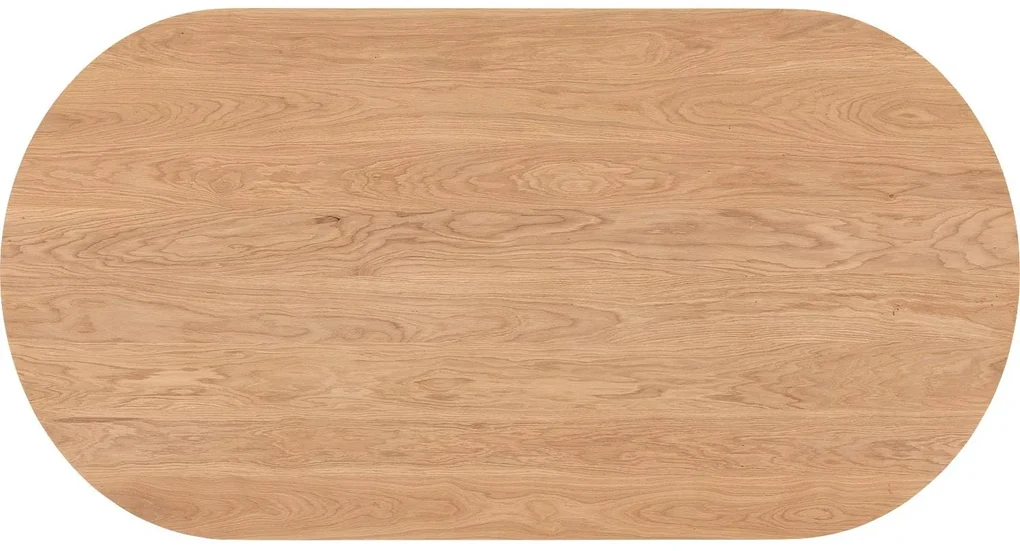 Goossens Excellent Eettafel Floyd, Semi rond 180 x 100 cm