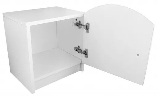 Peuter Wit - Licht eiken Kindernachtkastje Oscar 5060504989336 Children's Beds Home, 40x32x46 Children's Beds Home