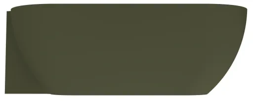 Arcqua Havana Halfvrijstaand Bad - 170x80cm - links - mat groen BAD396753