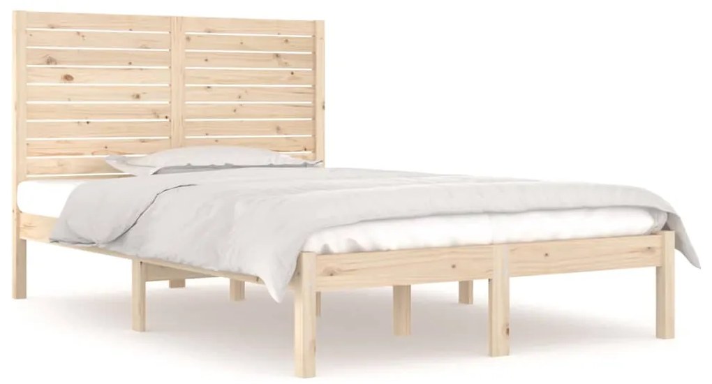 vidaXL Bedframe massief hout 135x190 cm 4FT6 Double