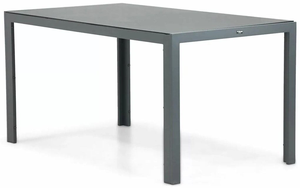 Dining Tuintafel rechthoekig 150 x 85 cm Aluminium Grijs Venustas