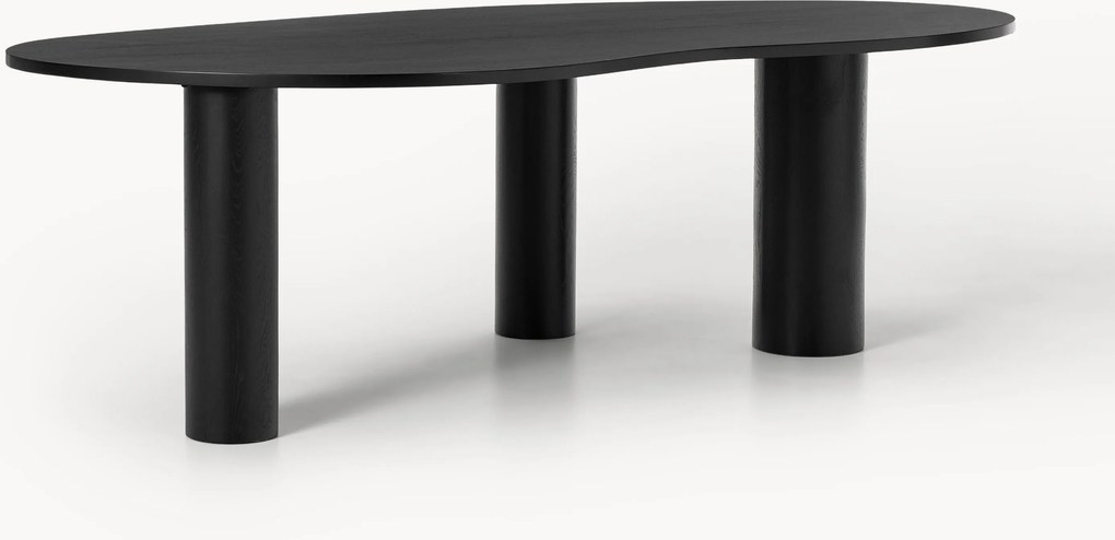 Eettafel Naruto van eikenhout in organische vorm, in verschillende formaten