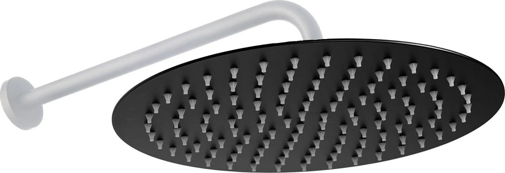 Regendouche Rea Black Matt 25cm