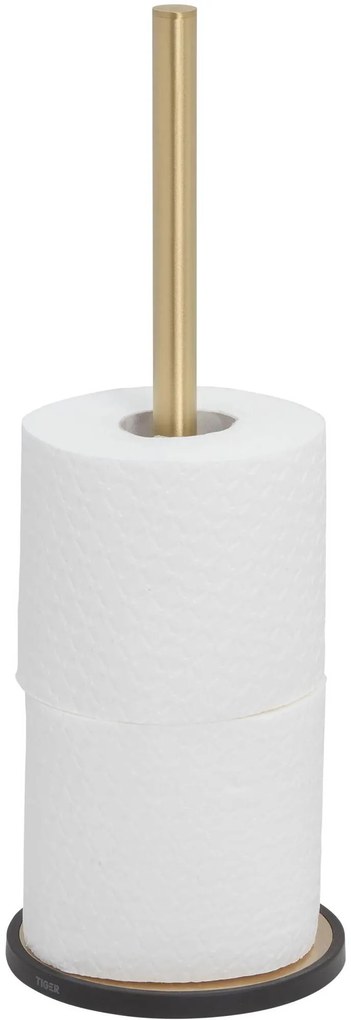 Tiger Tune reserverolhouder 12,6x12,6x35,6cm messing geborsteld/zwart