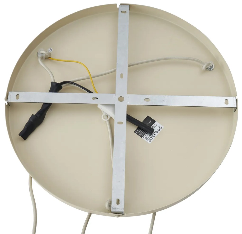 Japandi hanglamp beige met stoffen kap 3-lichts - Bida